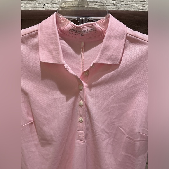 Pink Ladies Nike Golf Dri Fit Polo - Size M - Picture 2 of 5